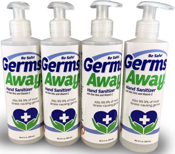 Germs Away "PUMP" 4 Pack